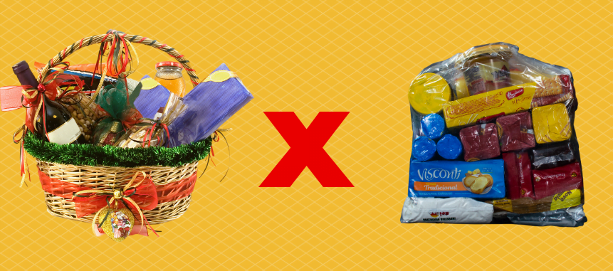 No momento, você está visualizando 1 – Cesta de Natal x Cesta Básica