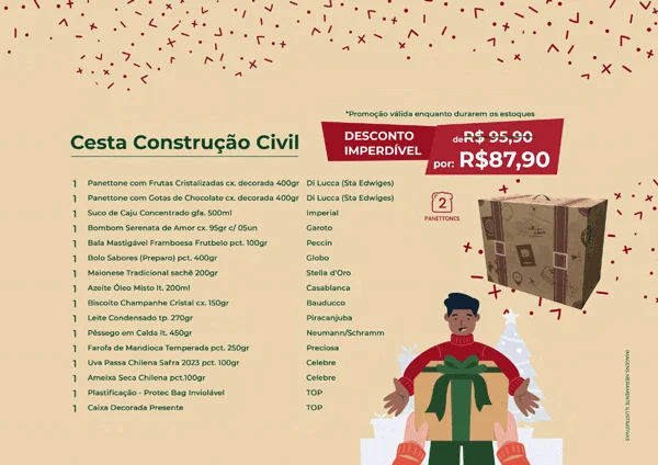 cesta de natal construção