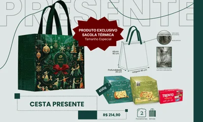 Qual o valor médio de uma cesta de Natal?