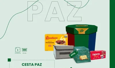 itens de uma cesta de Natal cesta de natal paz no rio